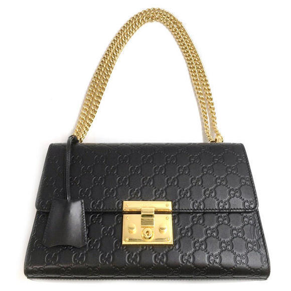 Gucci GG Guccisima Shoulder Bag Leather Black - Picture 1 of 13